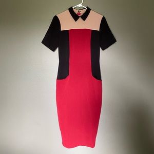 GEOMETRIC ASOS PENCIL SKIRT